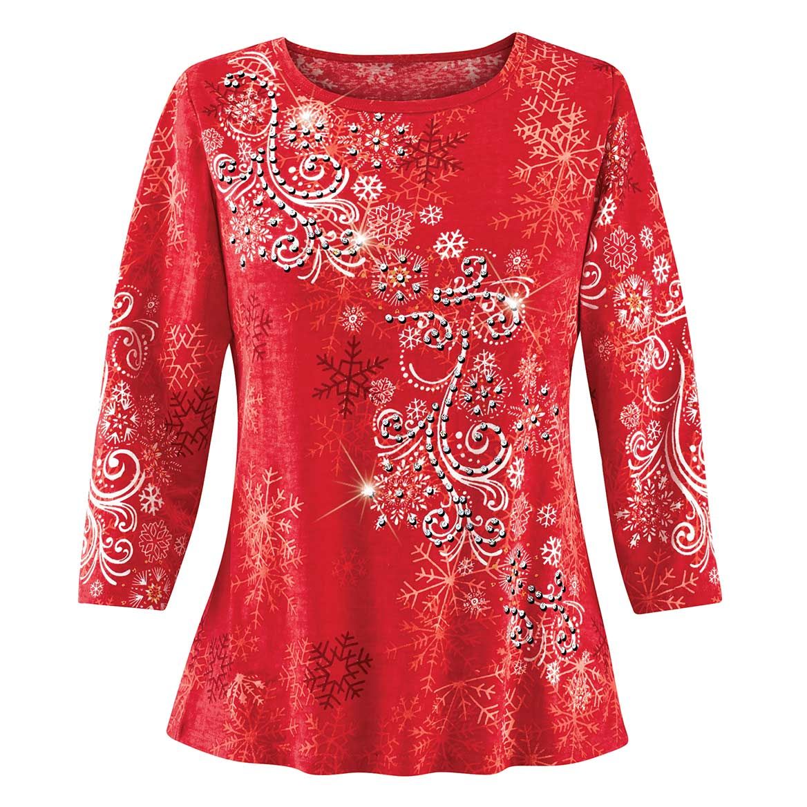 Cascading Snowflakes Top + '-' + 380294