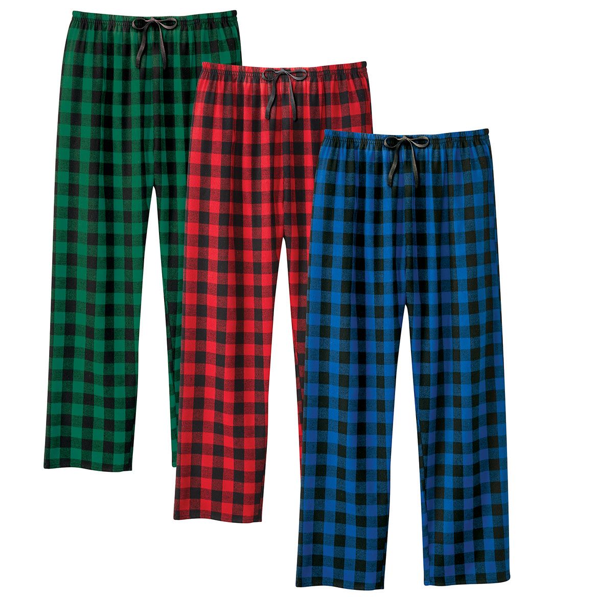Women's Plaid Pajama Pants, 3 Pairs + '-' + 380295