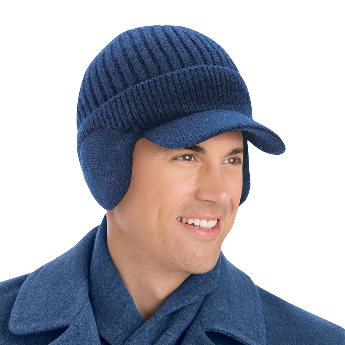 Brimmed Hat With Ear Flaps + '-' + 380309