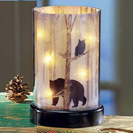 Lighted Northwoods Hurricane Lantern-380369