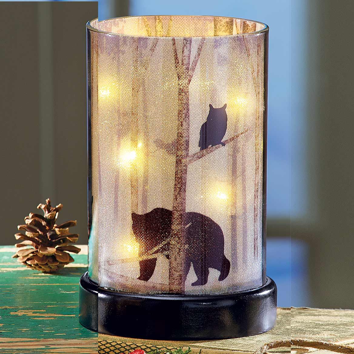 Lighted Northwoods Hurricane Lantern + '-' + 380369