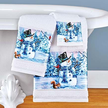 Snowman Towels, Set of 3-380374