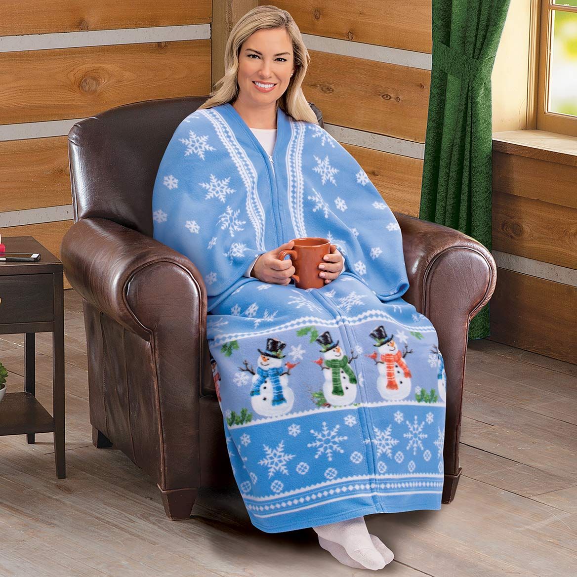 Snowman Fleece Cuddle Wrap + '-' + 380375