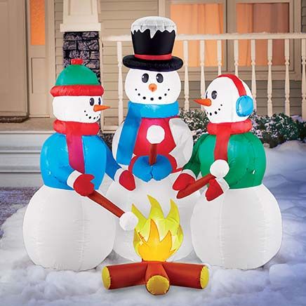 Campfire Snowmen Inflatable-380380