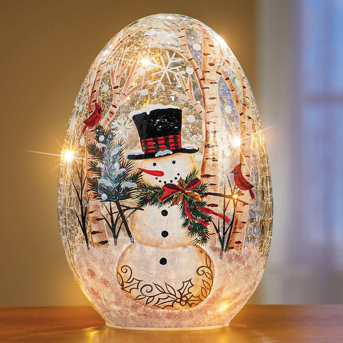 Lighted Snowman Egg + '-' + 380405