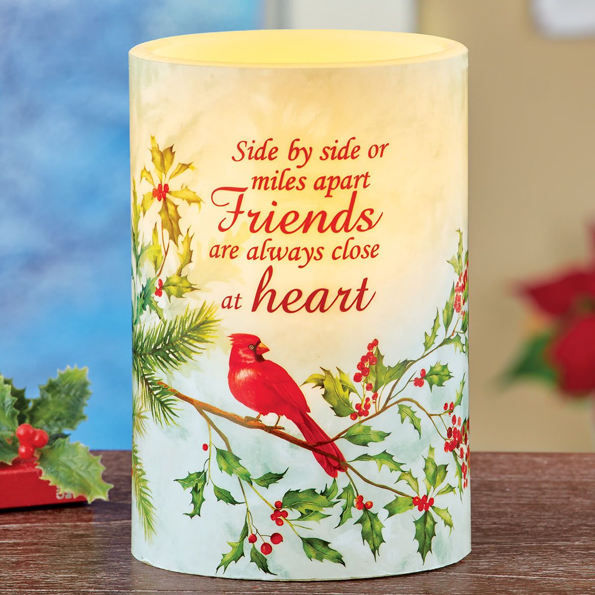 LED Cardinal Friend Candle + '-' + 380424
