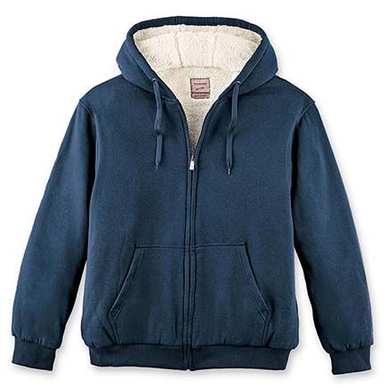 Sherpa-Lined Hoodie-380452