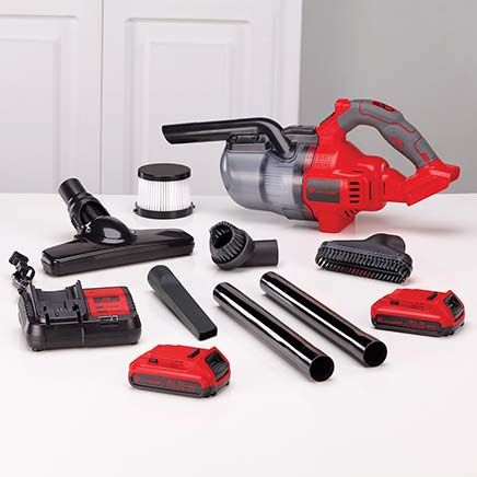 Cordless Handheld Vacuum, 2 Batteries and Charger Set By LivingSURE™-380517