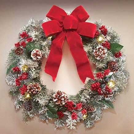 Frosted Pine Wreath-380534
