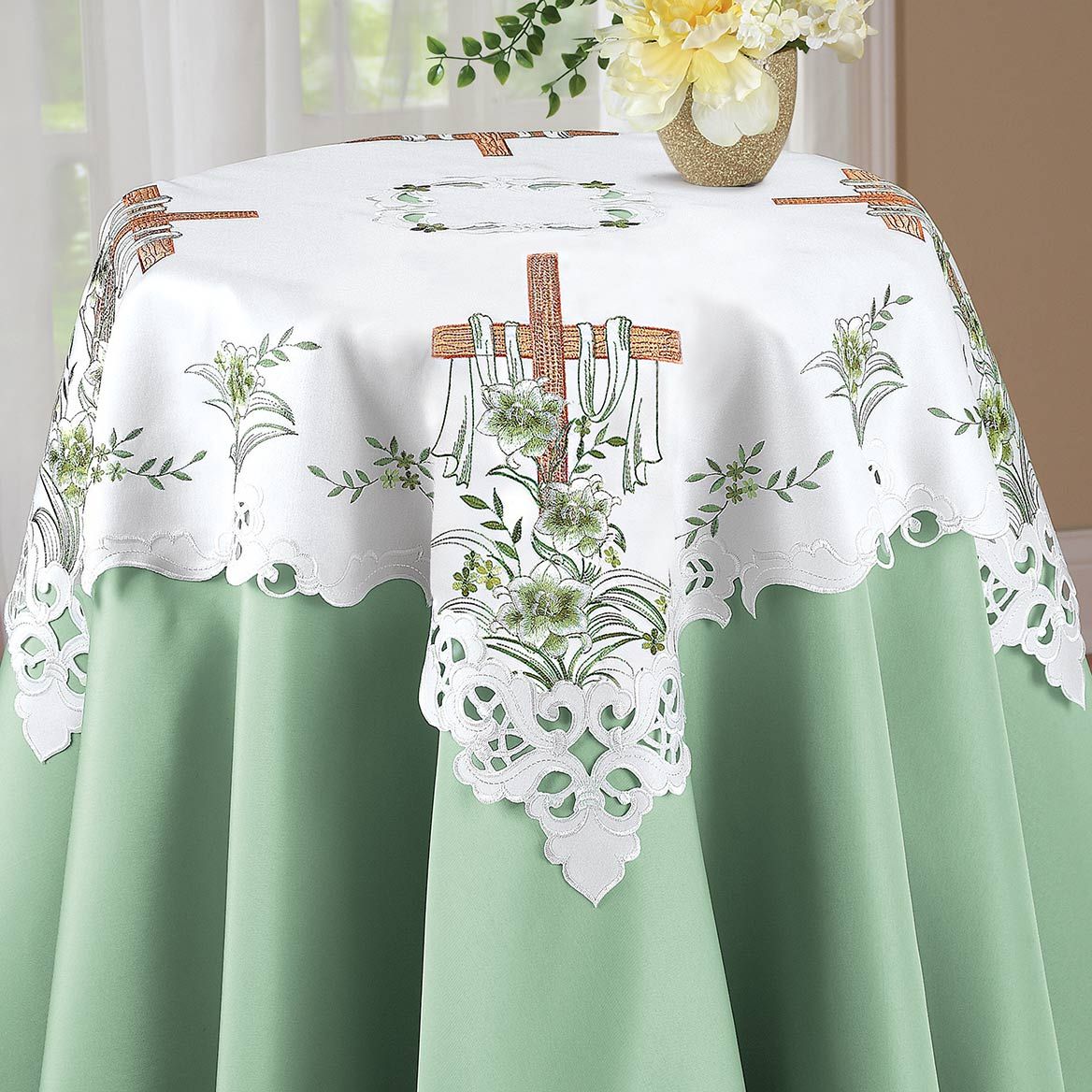 Lily and Cross Table Topper + '-' + 380543