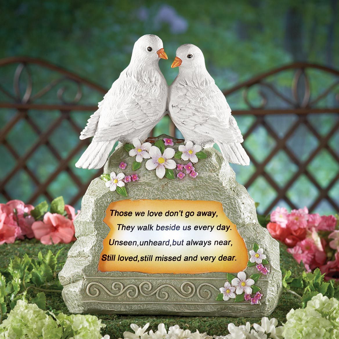 Solar Doves Memorial Stone + '-' + 380544