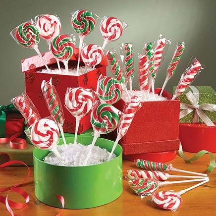 Holiday Swirl Lollipops, Set of 24-380549