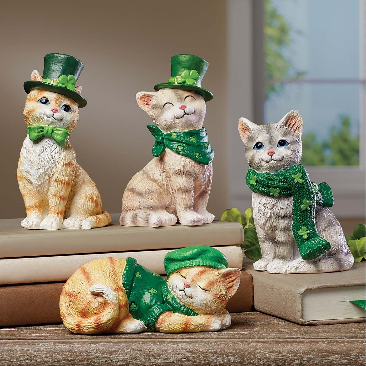 Irish Cat Sitters, Set of 4 + '-' + 380575
