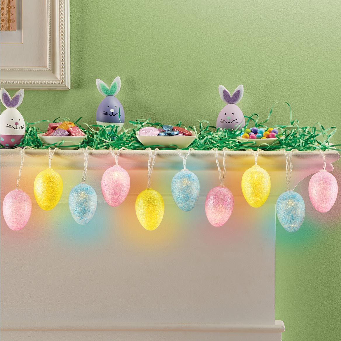 Lighted Egg String Lights + '-' + 380576