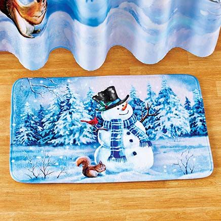 Snowman Bath Mat-380579
