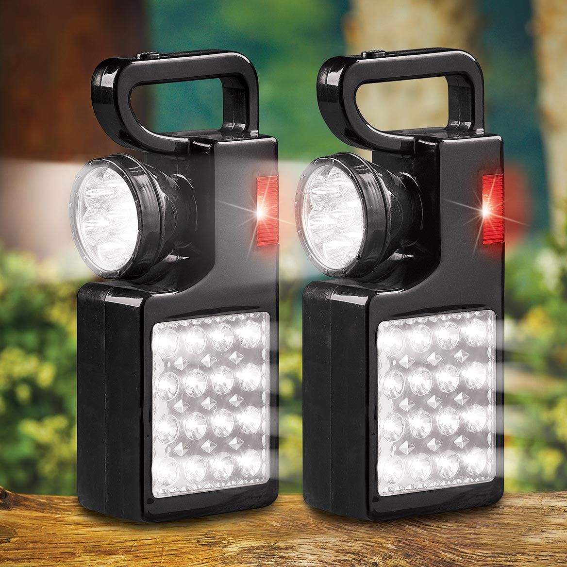 3-In-1 Emergency LED Work Lights, Set of 2 + '-' + 380594