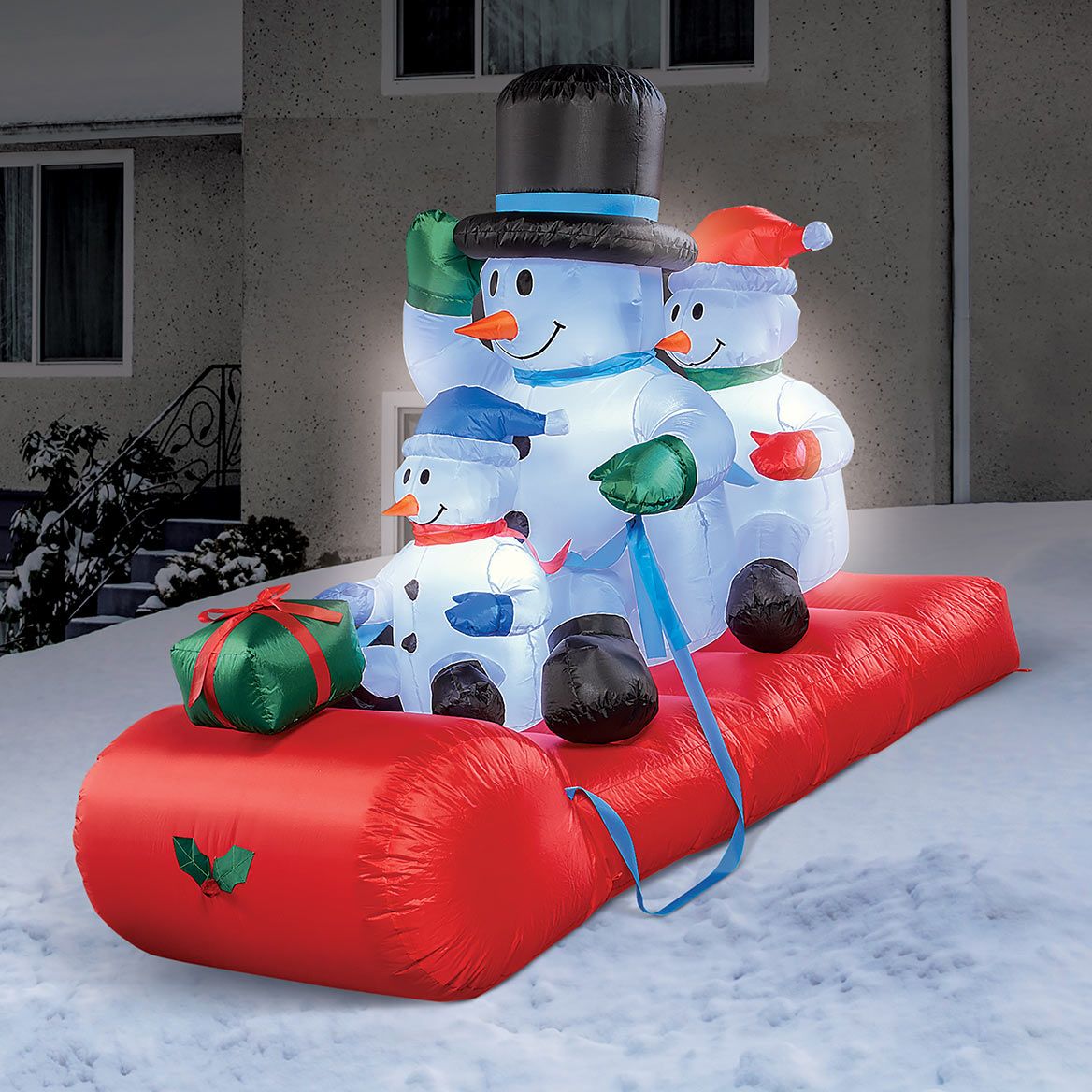 5-Ft. Snowmen Family Sleigh + '-' + 380600