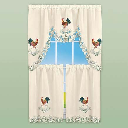 View product details for Rooster Embroidered Curtains