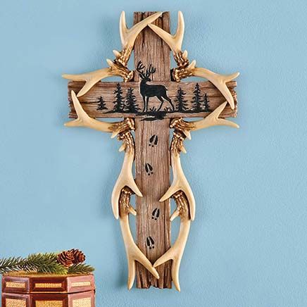 Deer Wall Cross-380606