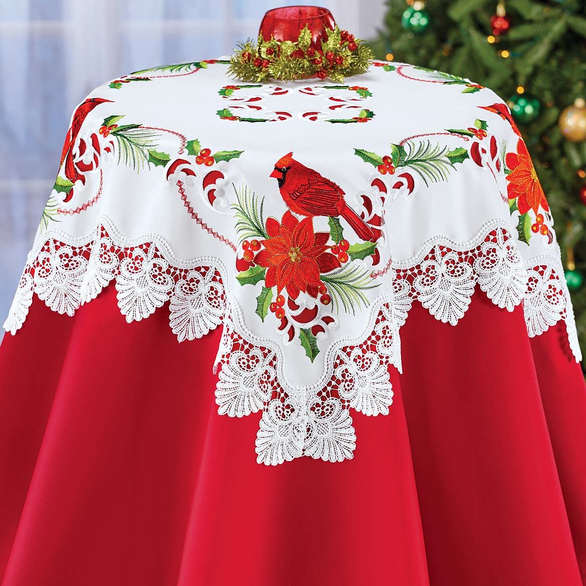 Holiday Cardinal Table Topper + '-' + 380608