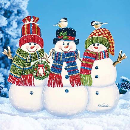 Snowmen Trio Stake-380612