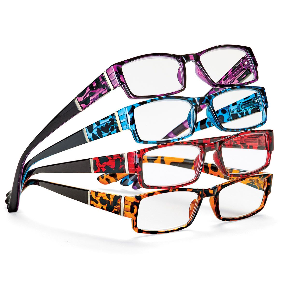 Color Tortoise Reading Glasses, Set of 4 + '-' + 380613