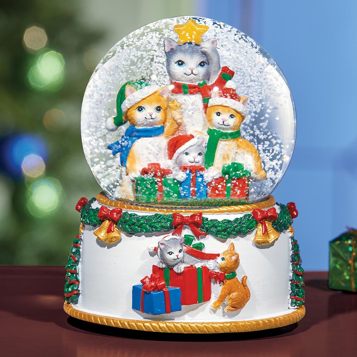 Christmas Cats Snow Globe + '-' + 380641