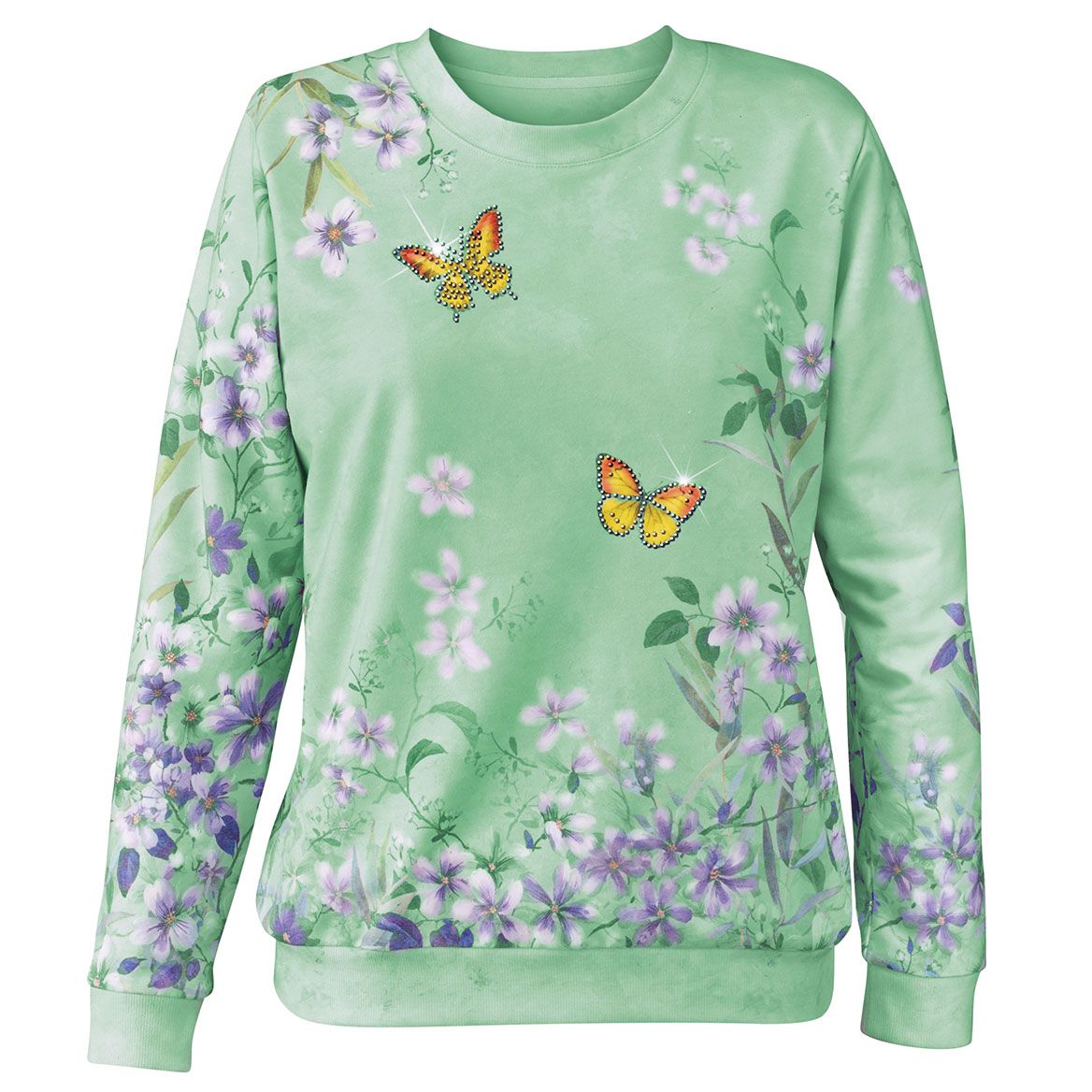 Butterfly Floral Sweatshirt + '-' + 380645