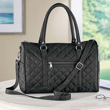 Quilted Barrel Handbag-380646