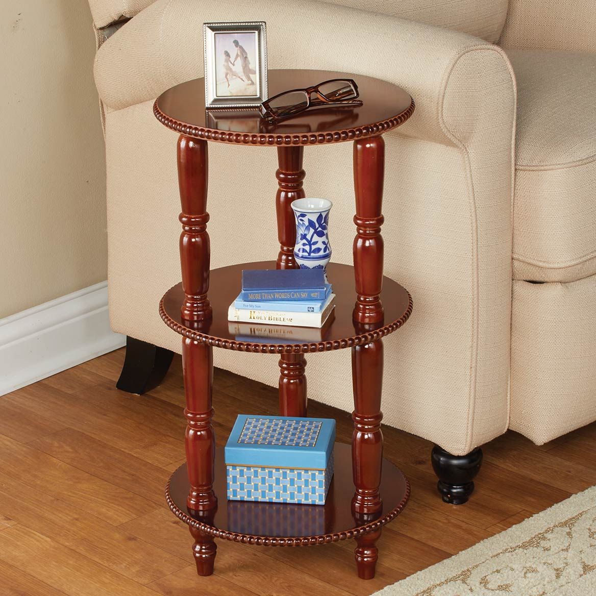 3-Tier Beaded Side Table + '-' + 380649