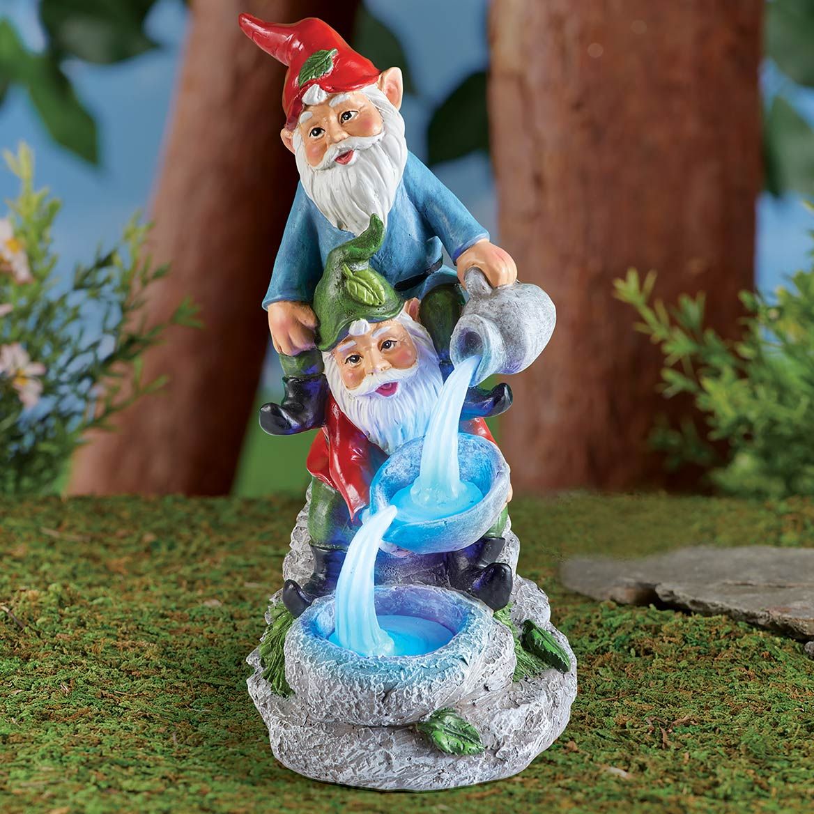 Gnomes With Solar Fountain + '-' + 380651