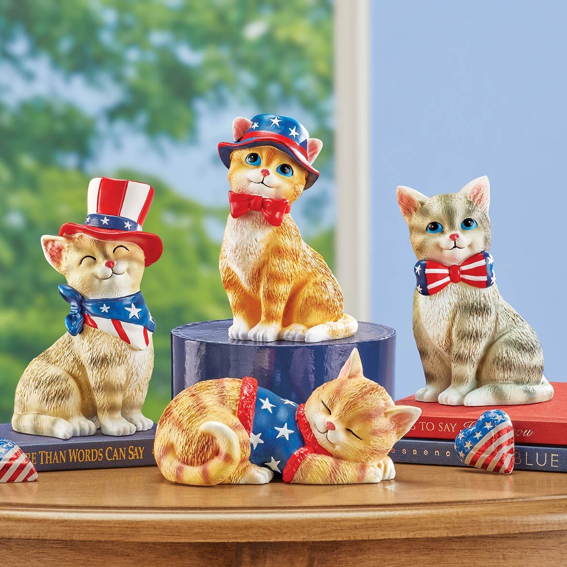4-Piece Patriotic Cat Sitter Set + '-' + 380657