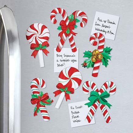 Candy Cane Magnets, Set of 6-380662