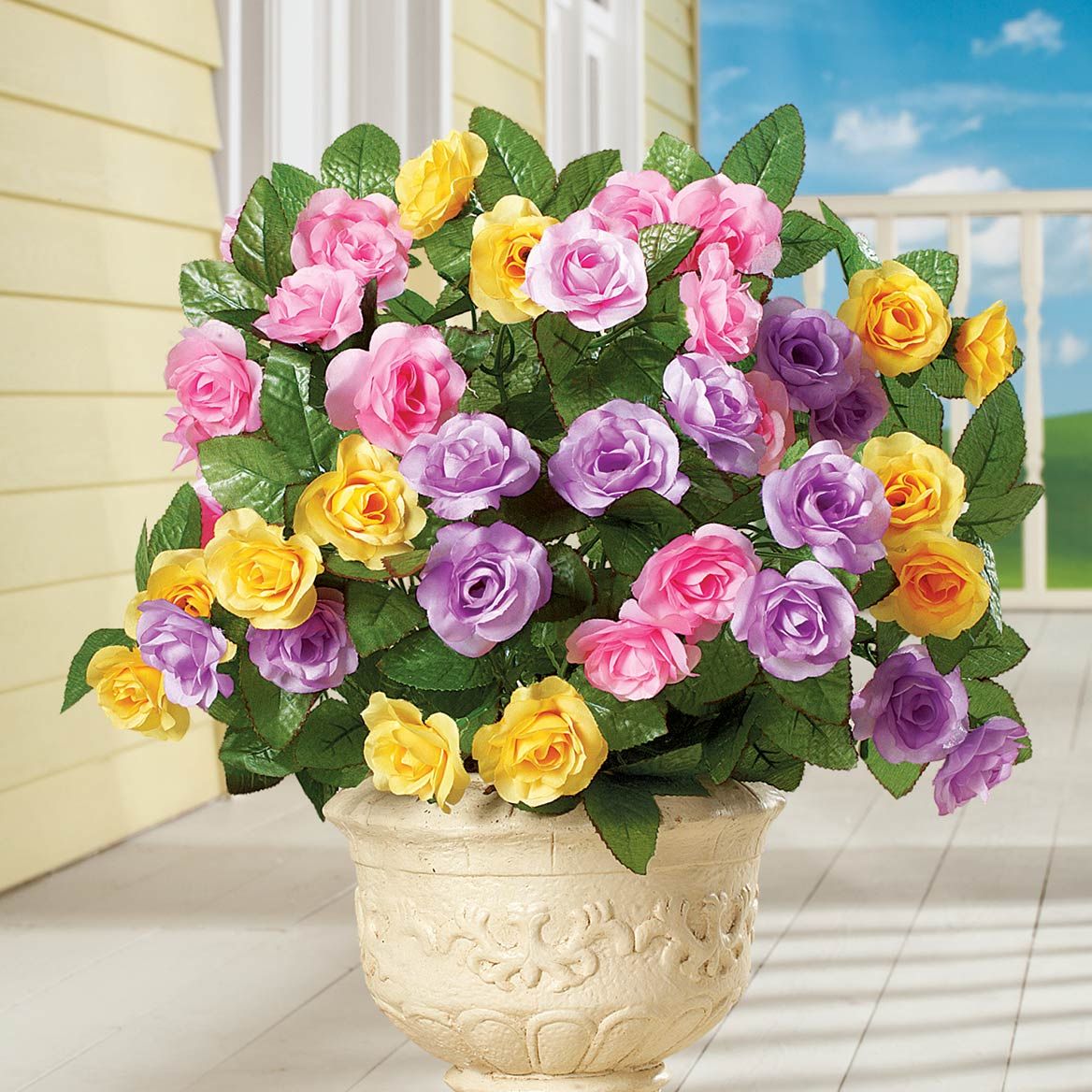 Pastel Rose Bushes, Set of 3 + '-' + 380696