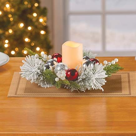 View product details for LED Candle Ornament Centerpiece By Holiday Peak™