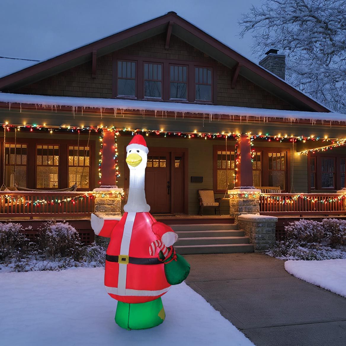 Lighted 6-Ft. Inflatable Goose By Gaggleville®