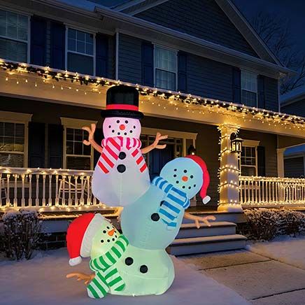 View product details for 8' Snowman Inflatable By Holiday Peak™