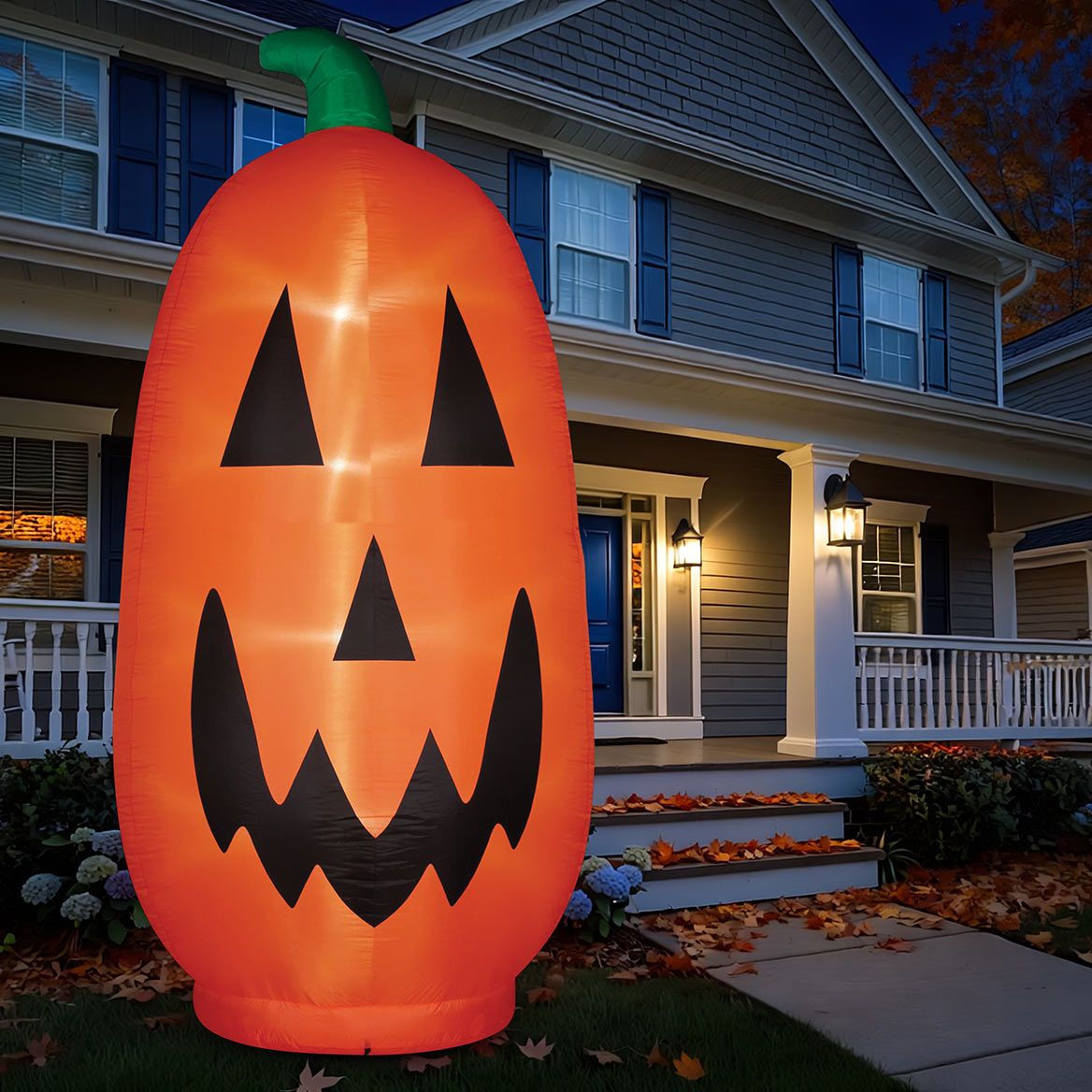 12' Inflatable Pumpkin By Holiday Peak™ + '-' + 380778