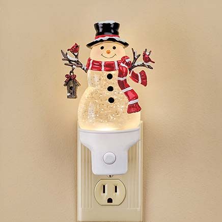 View product details for Snowman Night Light By Holiday Peak™