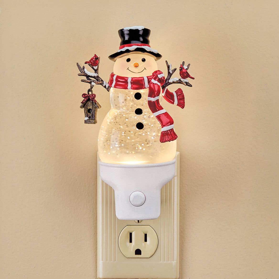 Snowman Night Light By Holiday Peak™