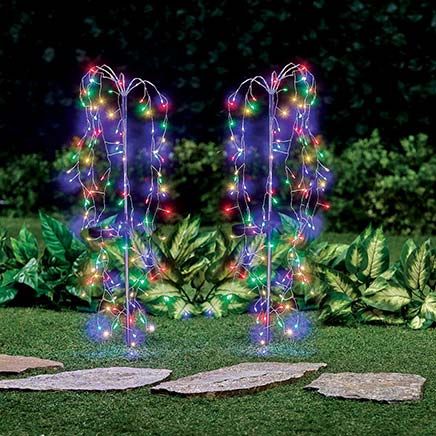View product details for Solar Willow Stakes, Set of 2