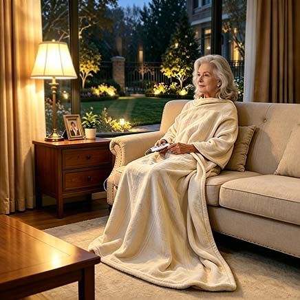 View product details for Digital Comfort Fleece Heated Throw By OakRidge™