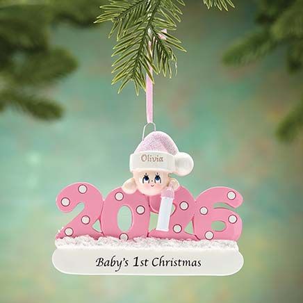 View product details for Personalized 2026 Baby's First Christmas Ornament