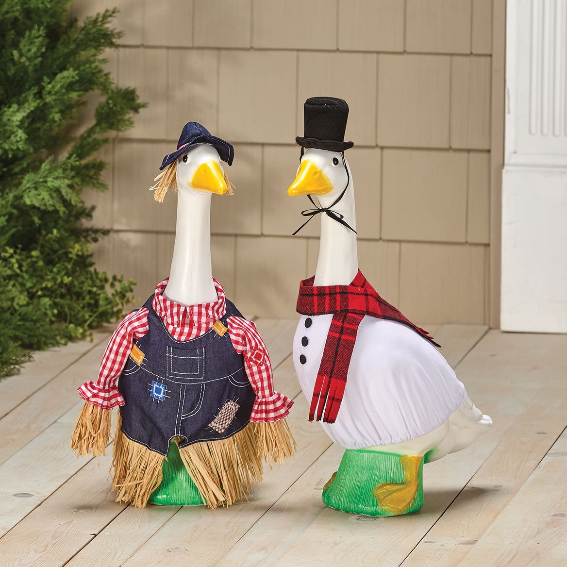 Gaggleville® Large Scarecrow & Snowman Outfits Bundle + '-' + 380868