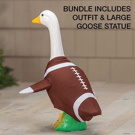 View product details for Gaggleville® Large Goose and Football Outfit Bundle