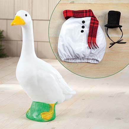 View product details for Gaggleville® Large Goose and Snowman Outfit Bundle