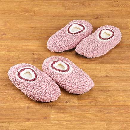 View product details for Poodle Fur Non-Skid Slippers with Bonus Pair