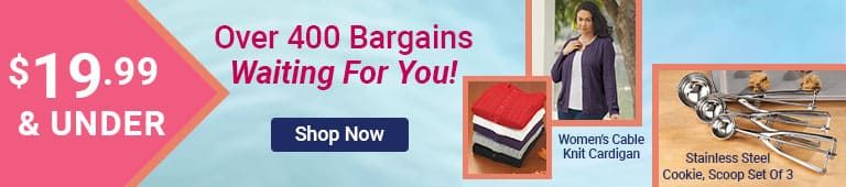 Shop $19.99 & Under