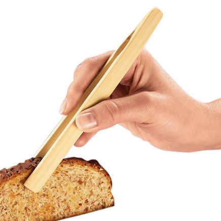 Bamboo Toast Tongs-302899
