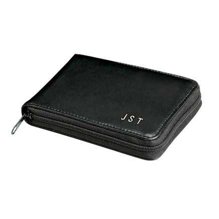 Personalized Leather Zipper Wallet-303263